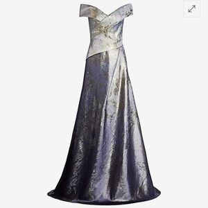 RENE RUIZ COLLECTION
Metallic Off-The-Shoulder Gown - Wisteria
